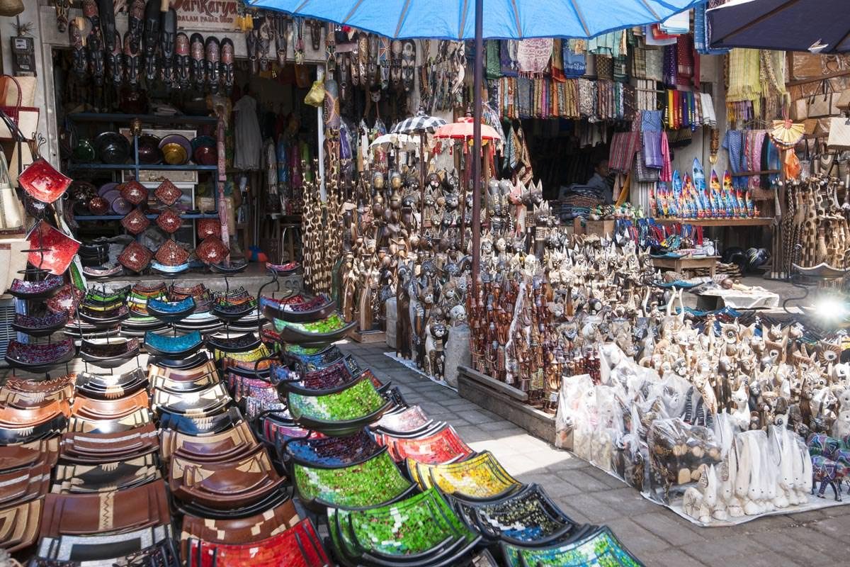 Ubud Traditional Art Market Bali Indonesia